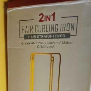 2 in 1 hair curling iron hair straightener